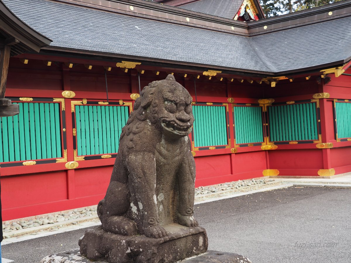 クリックで拡大表示<鹽竈神社/阿形狛犬>
