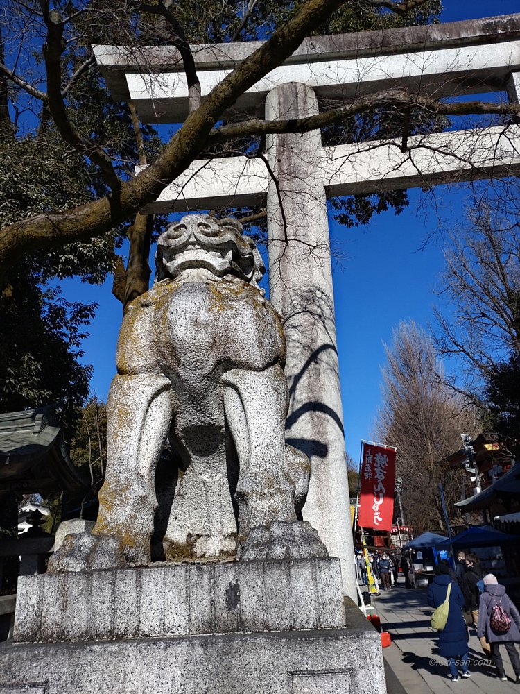 クリックで拡大表示<秩父神社/吽形狛犬>