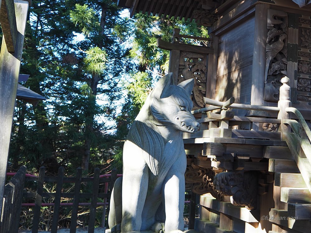 クリックで拡大表示<大口真神社/吽形狛犬>